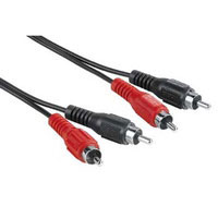 Hama Connecting Cable 2 RCA (phono) Plugs - 2 RCA (phono) Plugs  (00043315)